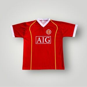 Vintage Y2K 2000’s Manchester United Rooney #8 Home Soccer Jersey